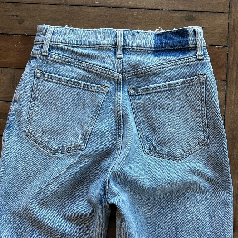 Abercrombie & Fitch 90’s Ultra High Rise Straight Leg Slit Jeans 28/6L - Picture 7 of 8